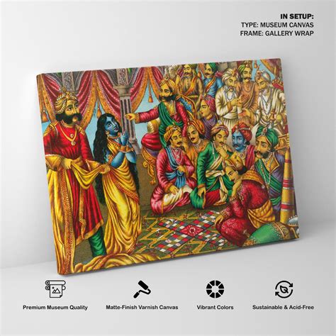 Draupadi the wife of all five Pandava Painting & Wall Art Print by Raja ...