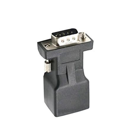 DB9 RS232 Male to RJ45 Female Adapter COM Port to LAN Ethernet Port Co ...