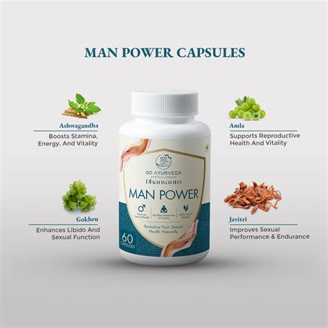 Man Power Capsules | Boosts Testosterone | Revital for Men | 60 Capsul ...
