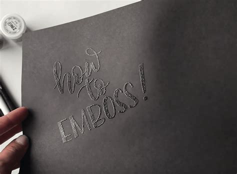 How to Use Embossing Powder On Embossed Paper 的图像结果