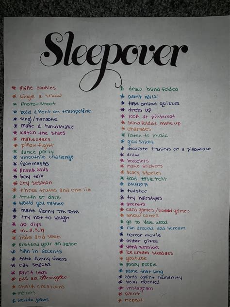 Things to do at sleepovers fun sleepover ideas birthday sleepover ideas ...