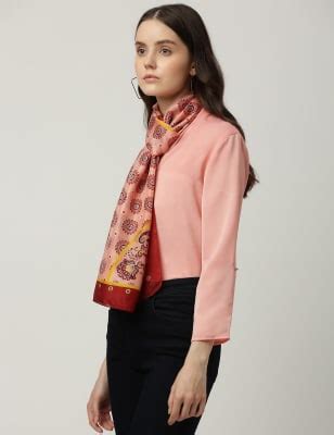 Pure Silk Floral Print Scarf