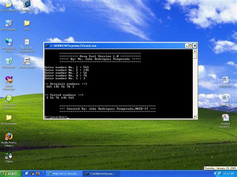 Java Heap Sort Example 的图像结果