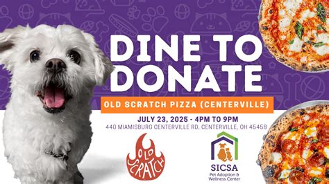 Dine to Donate - Old Scratch Pizza (Centerville)
