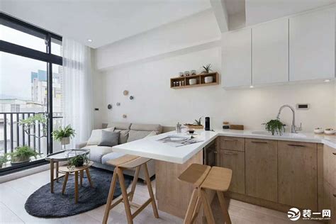 LUGO | 极简空间，43平loft日式风格造价7万厨房效果图-家居美图_装一网装修效果图