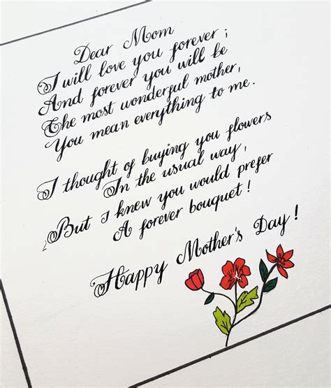 Personalized Handwritten Happy Mother's Day Letter Picture - Etsy.de