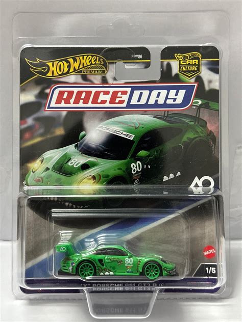HOT WHEELS PREMIUM RACE DAY "REXY" PORSCHE 911 GT3 R (WITH PROTECTOR ...