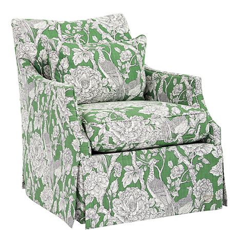 Larkin Swivel Glider in Richmond Green - Stocked | Ballard Designs