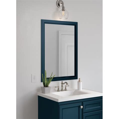 Diamond NOW Calhoun 25-in x 34-in Mystic Blue Framed Bathroom Vanity ...