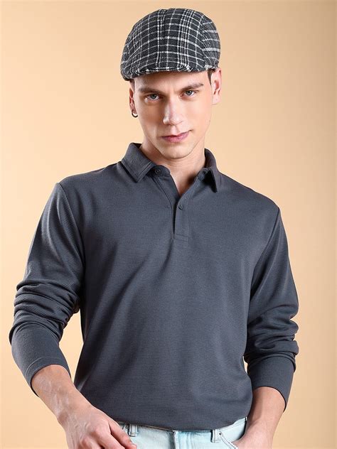 KETCH Polo Collar Popcorn Structured Tshirt - Price History