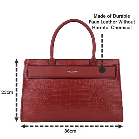 Buy Red Beetel Croc Handheld Bag Online - Accessorize India