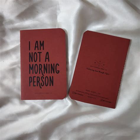 Morning Person Pocket Diary | aopc.in