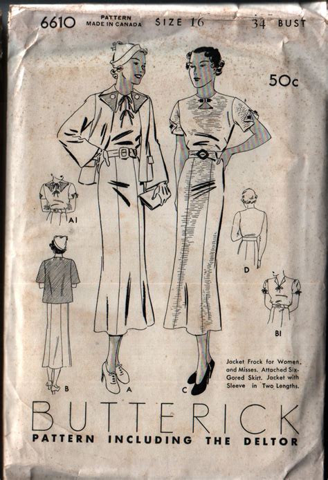 Image result for Butterick Patterns 6603