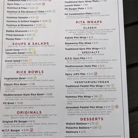 PITA KABOB MEDITERRANEAN GASTROPUB, Visalia - Menu, Prices & Restaurant ...