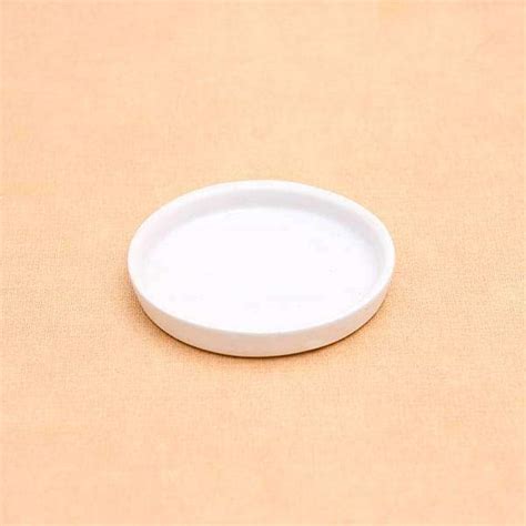 Buy 4.2 inch (11 cm) Round Ceramic Plate For 4 inch (10 cm) Ceramic Pot ...