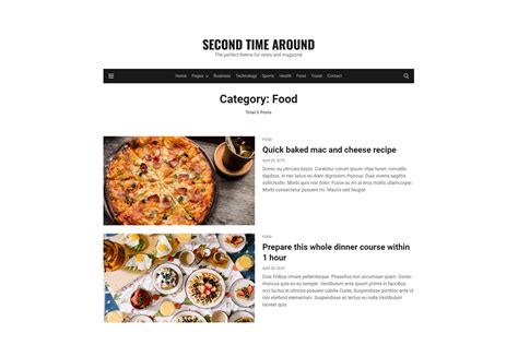Second Time Around - HTML5 Magazine Template - Etsy
