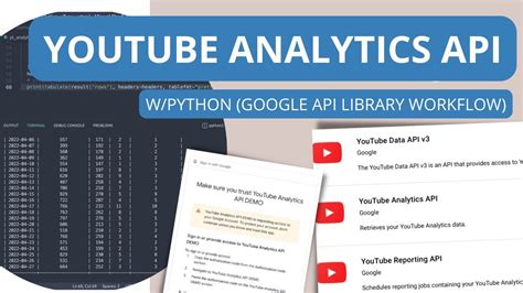 Image result for YouTube Analytics API Example