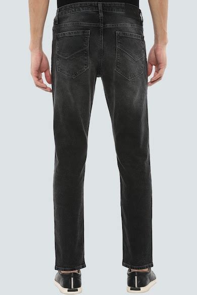 Buy Men Black Dark Smart Fit Jeans Online - 666101 | Louis Philippe