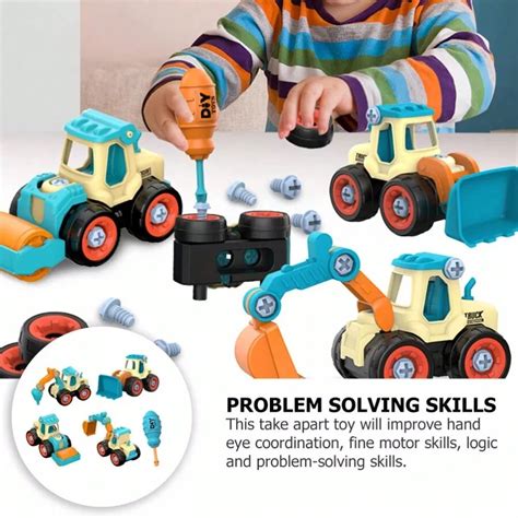 Children's DIY Disassembly Engineering Car Toy With Nut Assembly Puzzle ...