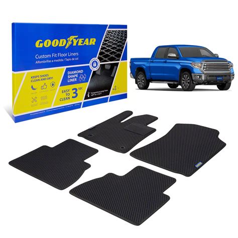 Goodyear Car Accessories Tundra Custom Fit Front and Rear Floor Liners ...