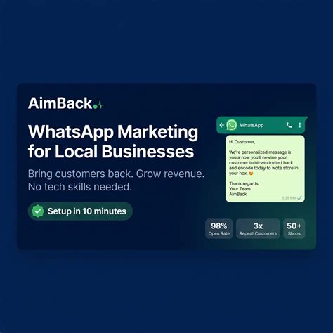AimBack – WhatsApp Marketing & Customer Retention Tool