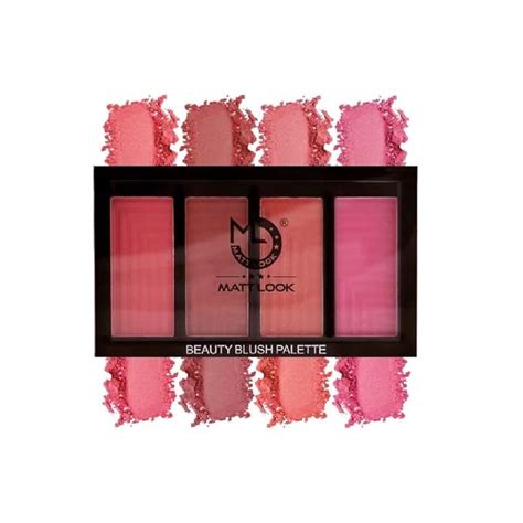 Buy Mattlook Beauty Makeup 4 Color Blush Palette, Highlight Blush ...