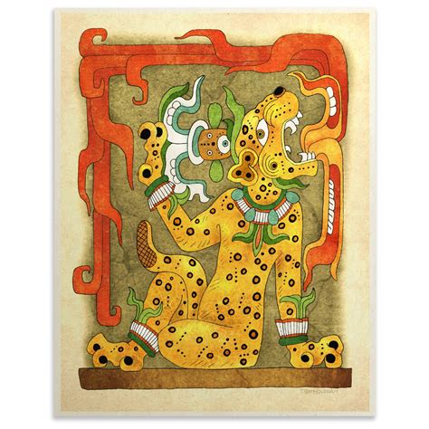 Mayan Jaguar God Tattoo