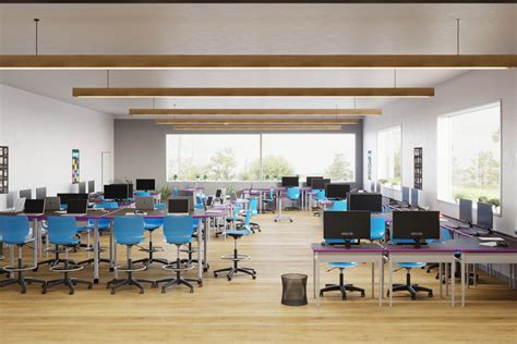 Futuristic School Computer Lab 的图像结果