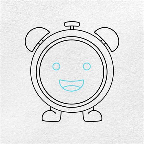 Cartoon Clock Drawing - HelloArtsy