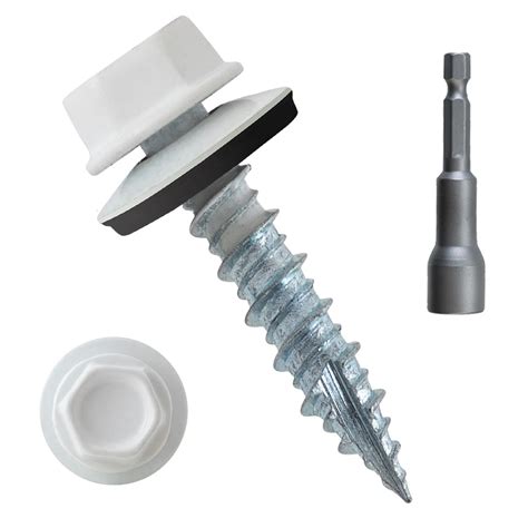 LIONMAX Metal Roofing Screws 1 Inch, 10 x 1" Roof Screws 300PCS, Bright ...