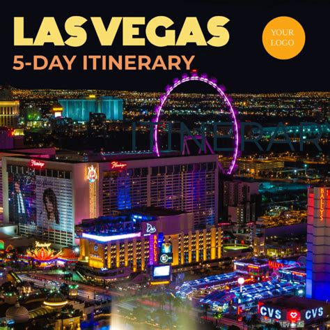 Free 5 Day Vegas Itinerary Template to Edit Online