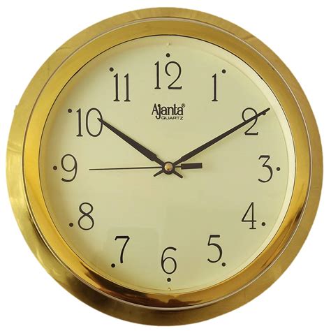 Buy Ajanta Plastic Analog Wall Clock (247 cm x 247 cm x 32 cm, Ivory ...