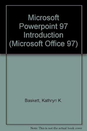 Buy Microsoft Powerpoint 97 Introduction (Microsoft Office 97) Book ...