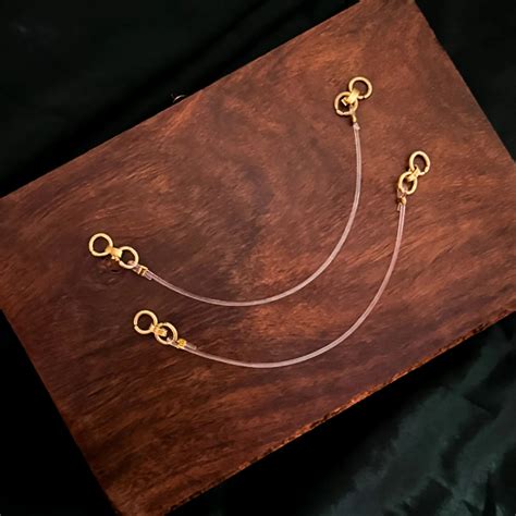 Invisible Stretchable Ear Chain (PACK OF 2) – SubhagAlankar