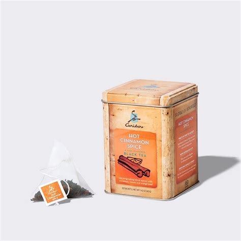 Hot Cinnamon Spice Tea Sachet Tin | Caribou Coffee®
