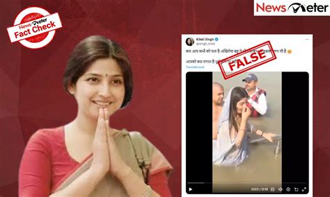Fact Check: Dimple Yadav takes holy dip at Maha Kumbh Mela? No, video ...