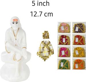 Averiq Gifts shirdi sai baba idol murti with clothes Decorative ...