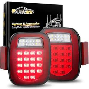 Partsam 2x Combination Tail Lights with Sequential Turn Signal Stop ...