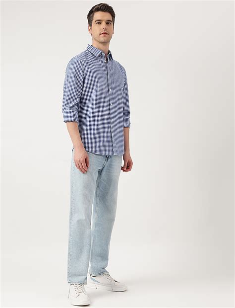 Buy Pure Cotton Checks Spread Collar Shirt at Marks & Spencer