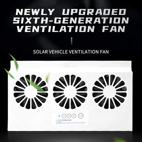 Buy Newest USB Solar Powered Car Ventilator, Solar Powered Car Exhaust ...