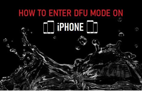 Image result for How to Enter DFU Mode