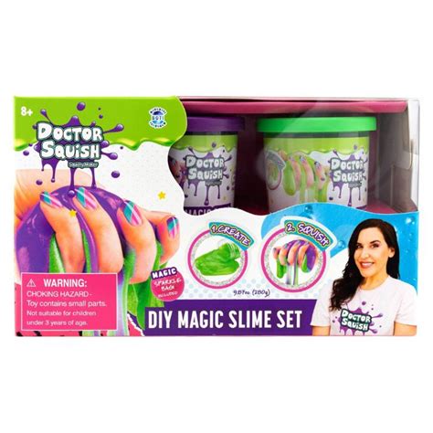 Doctor Squish Magic Slime Dobbeltsett - Doctor Squish slime Creativity ...