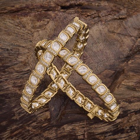 Regal Kundan Bangles Set | Discover New Kundan Bangles Designs