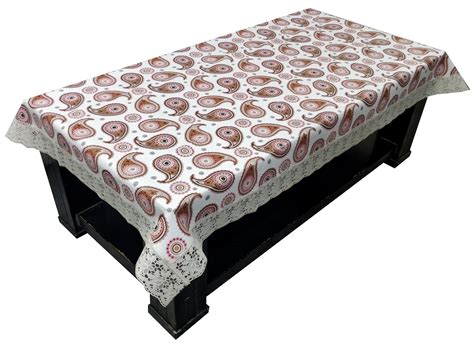 Buy Loomantha Miles To Go. PVC 1 Piece 4 Seater Center Table Cover ...