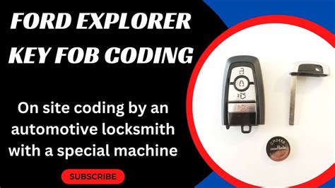 2016 Explorer Self-Programming Key FOB 的图像结果