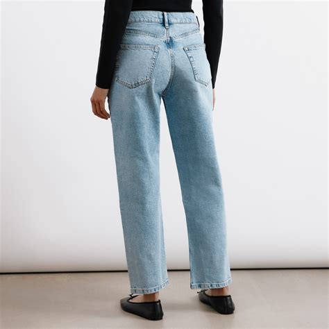 Vintage Wash Straight Leg Jeans | Sustainable Womenswear | Albaray