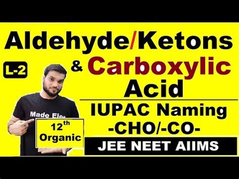 Nomenclature of Carbonyl Compounds Video Lecture - Chemistry for JEE ...
