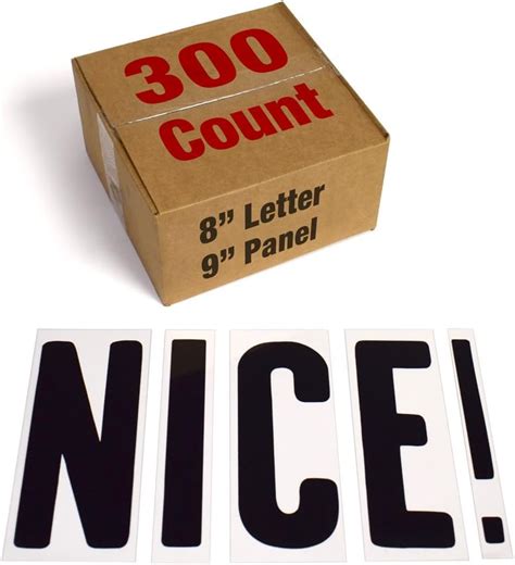 Buy Changeable Outdoor Sign Letters 8” Portable Flex Letters 300 Count ...