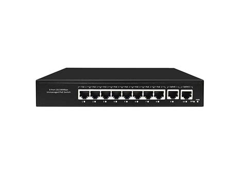 Syrolink CCTV 8+2 Port 96W 10/100Mbps 8 Port 100Mbps POE 2 Uplink ...