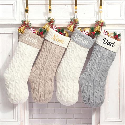 Amazon.com: Infiher Personalized Christmas Stockings 1 Pack Custom ...